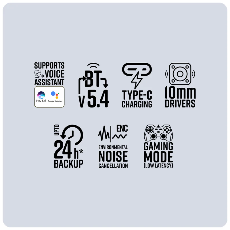 Zebronic Wireless Bluetooth Earbuds Blue Zeb Pods 131 (ZEB-PODS zi 8) view 5